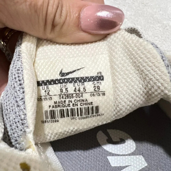 Nike Womens Gray Zoom Pegasus 35 Phantom Running Shoes Size 12 942855-004 - Picture 8 of 10